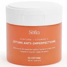 SEFIA Cotons Anti-Imperfections au curcuma bte de 30